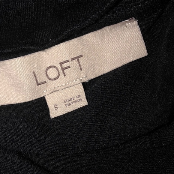 Ann Taylor LOFT size small black T-shirt dress - Picture 5 of 6